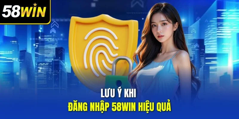 Lưu ý khi đăng nhập 58win hiệu quả