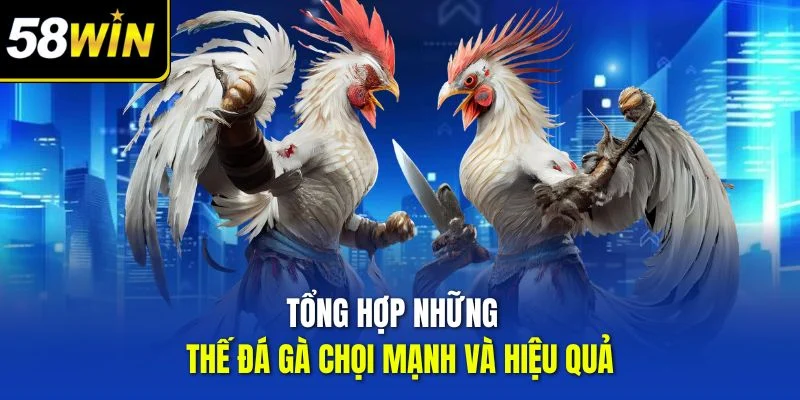 Tổng hợp những thế đá gà chọi mạnh và hiệu quả